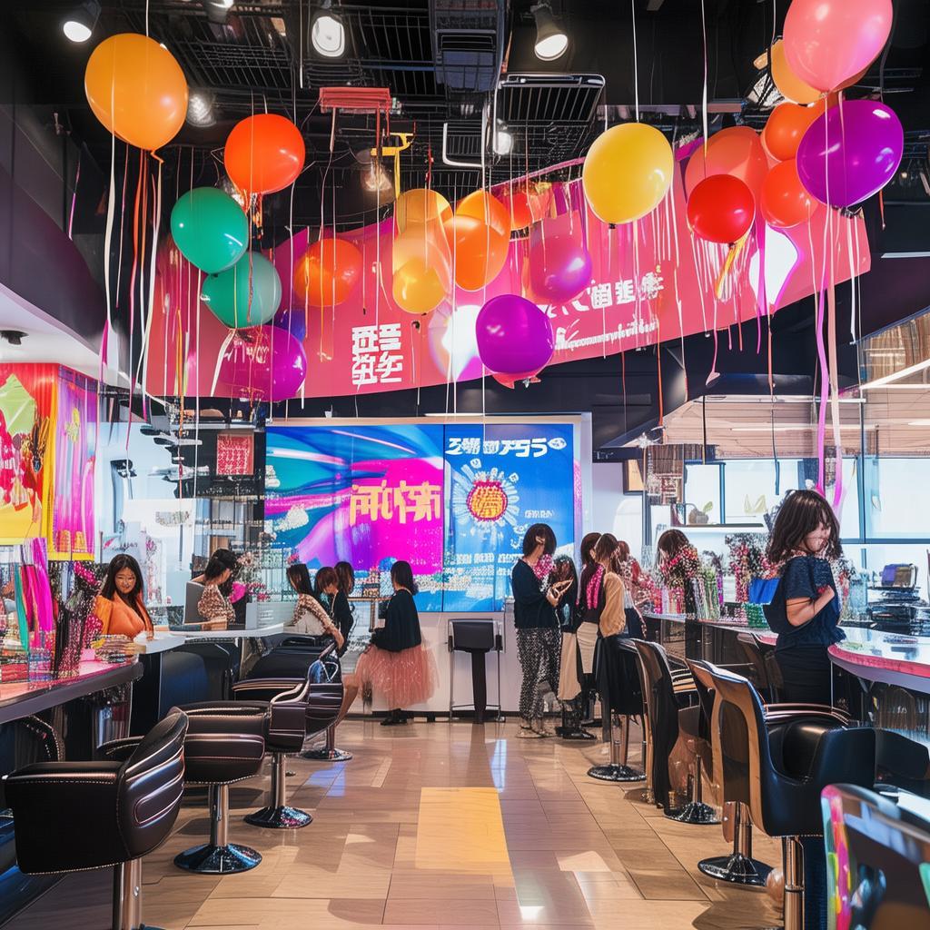 美业5周年店庆抖音模板